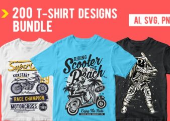 200 T shirt Designs Bundle