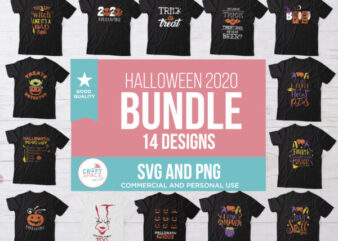 Halloween, Hallowtine 2020. 14 DESIGNS SVG, PNG,Files For Cutting Machines and Transfer Paper.