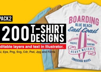 200 T-shirt Designs Bundle